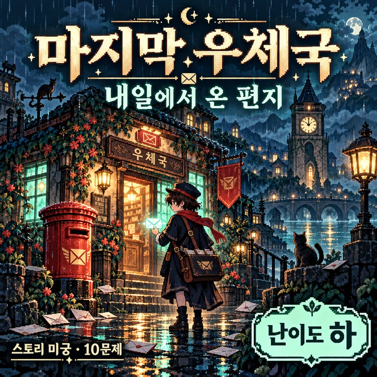 마지막 우체국: 내일에서 온 편지 · 난이도 하 · 10문제
