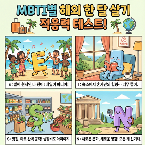 해외 한 달 살기 적응력 테스트