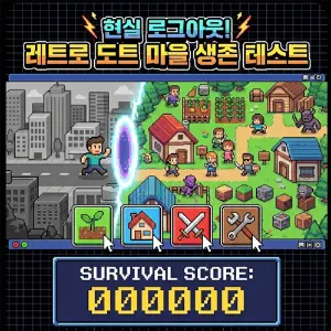 레트로 도트 마을 생존 테스트